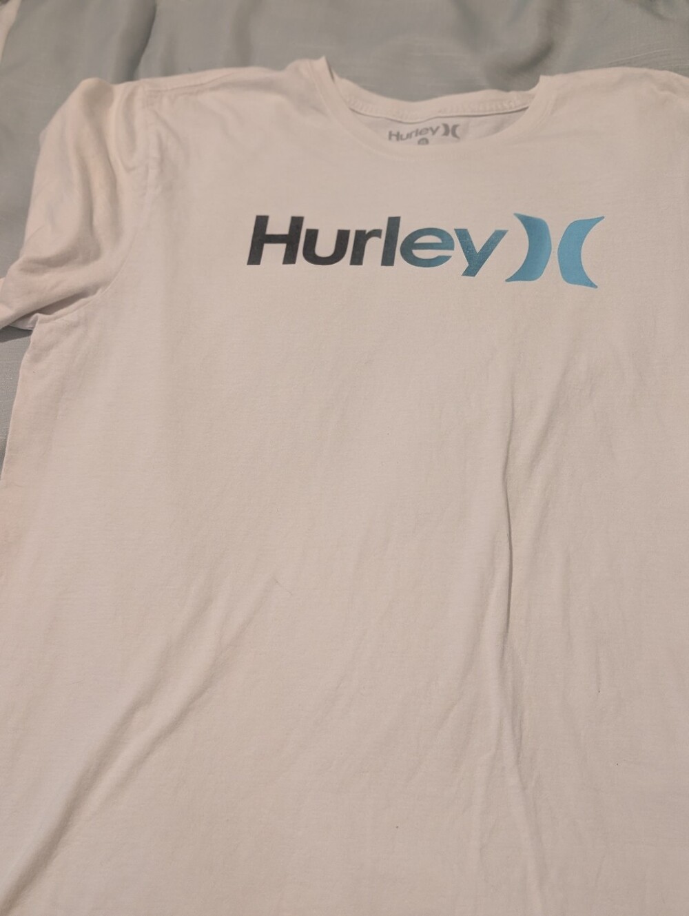 Hurley Men’s Logo T-shirt White Size Large 100% cotton